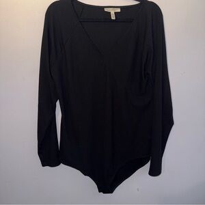 Jessica Simpson Long Sleeve Maternity Bodysuit Black size XL